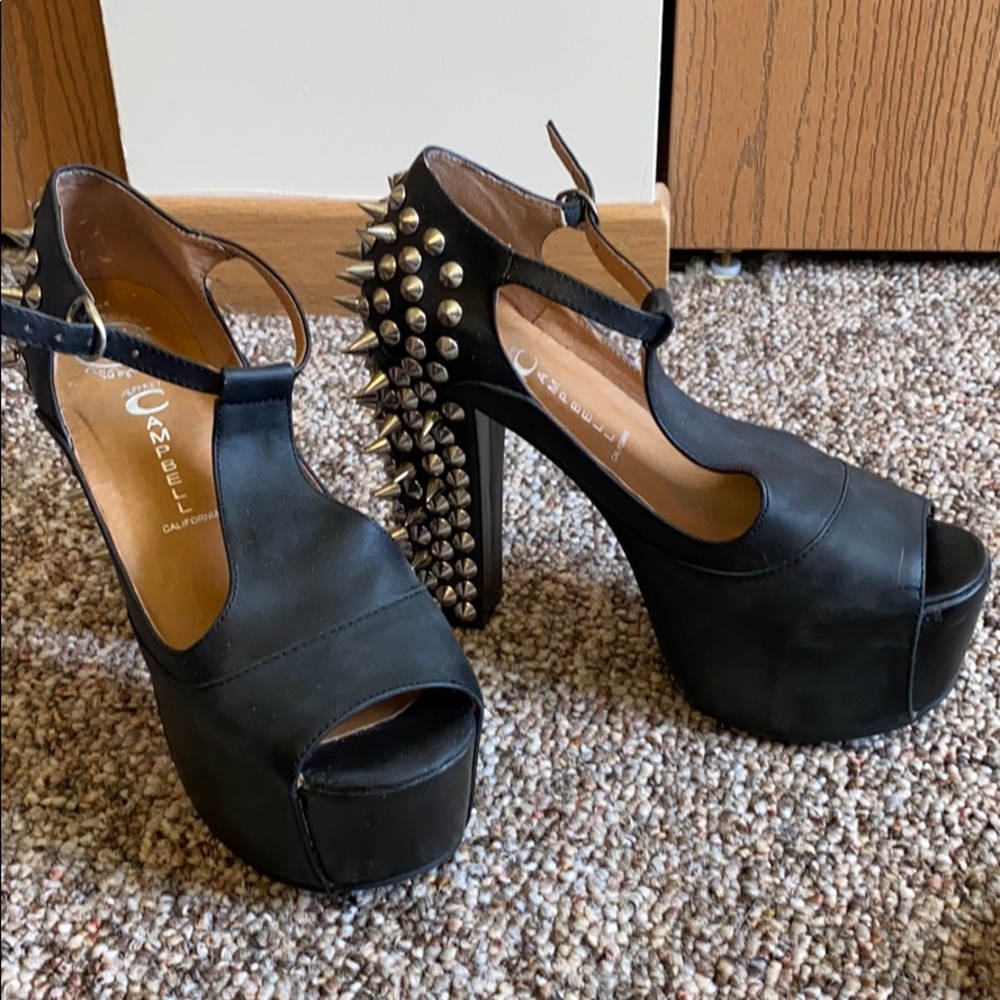 Jeffrey Campbell Foxy Spiked Heeled Platform